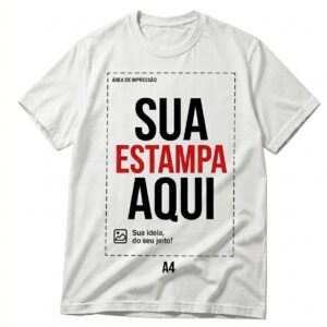Camiseta Personalizada Poliéster Sublimação A4