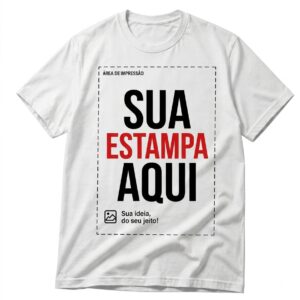 Camiseta Personalizada Algodão DTF A4