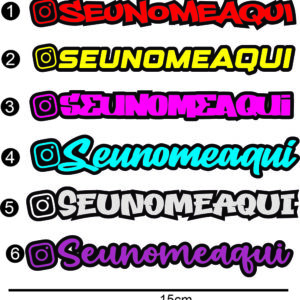 Adesivo nome @ intragram